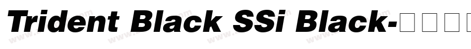 Trident Black SSi Black字体转换